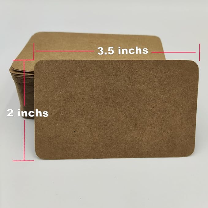 Blank Index Cards - 3.5x2" (9cmx5.2cm) - 200 PCS (2 Boxes, 100 Each) - Vibrant Colors for Study, Flash Cards, Business, Craft & Playing Cards (Yellow)