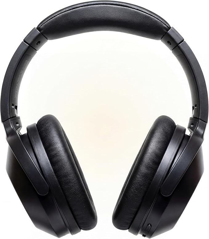 Sharp Noise Cancelling Bluetooth Headphones | Wireless Over Ear Headphones | Bluetooth Headset with Microphone | 20 Hours of Talk & Music Time | 33 FT Operating Range | HP-60(K), Black