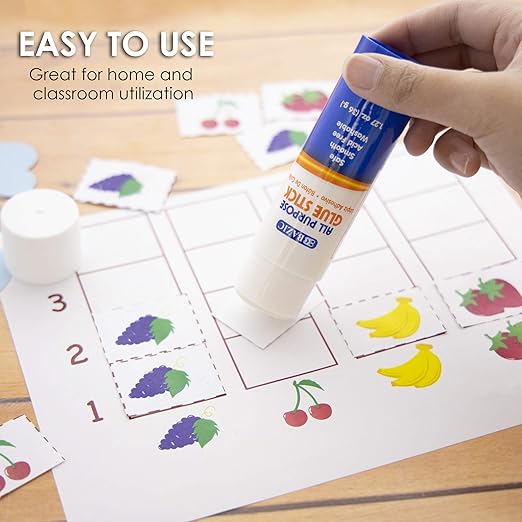 BAZIC Products Premium Jumbo Glue Stick 36g/1.27 Oz, Multi-Purpose Acid Free, Glue Sticks, for Photos Paper Kids Art Craft at School Home Office, 2-Pack