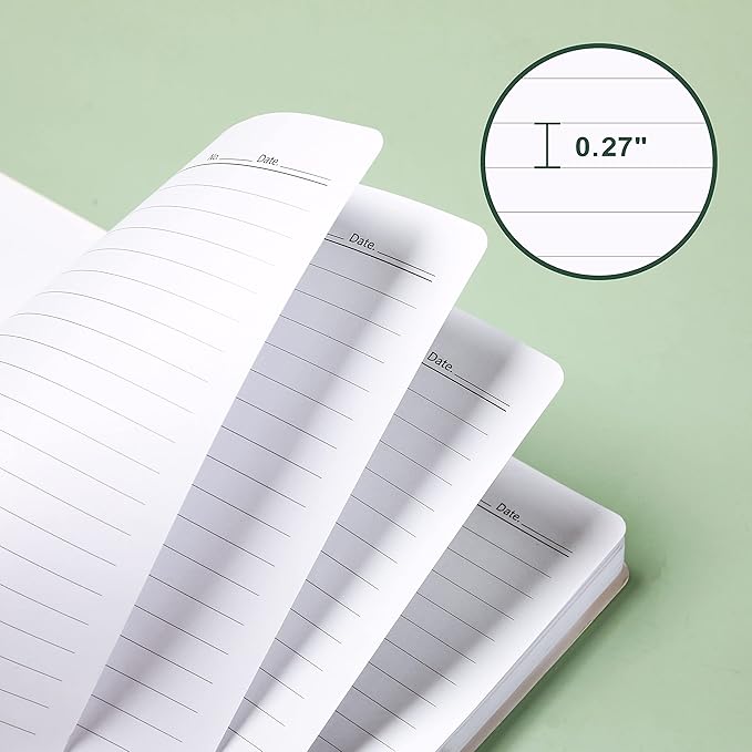 Notebook - 3 Pack A5 Lined Journal Notebooks, 8.3'' x 6'' Spiral Notebook, Journal Notebook with Thick Paper, Classic College Ruled Notebooks for Office, School Supplies