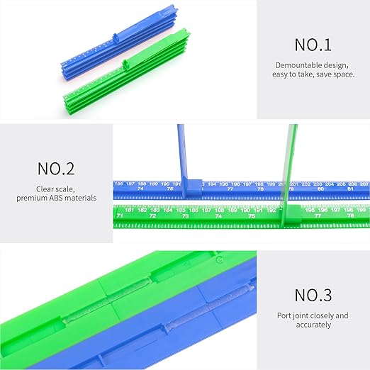 Height Measurement Rod for Wall - 3D Removable Growth Stick, Wall Mounted Splicing Ruler for Children, Adults, Kids, Baby Nursery - 79 Inch (Purple)