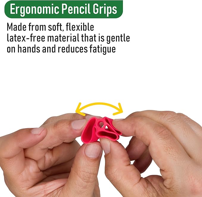 The Classics Writing CLAW Pencil Grip Medium 6 Pack – Ergonomic Aid for Kids, Pre-K, Special Needs, Fits Pencils, Pens, Utensils, Right or Left Hand, Easy Grip Trainer, Occupational Therapy