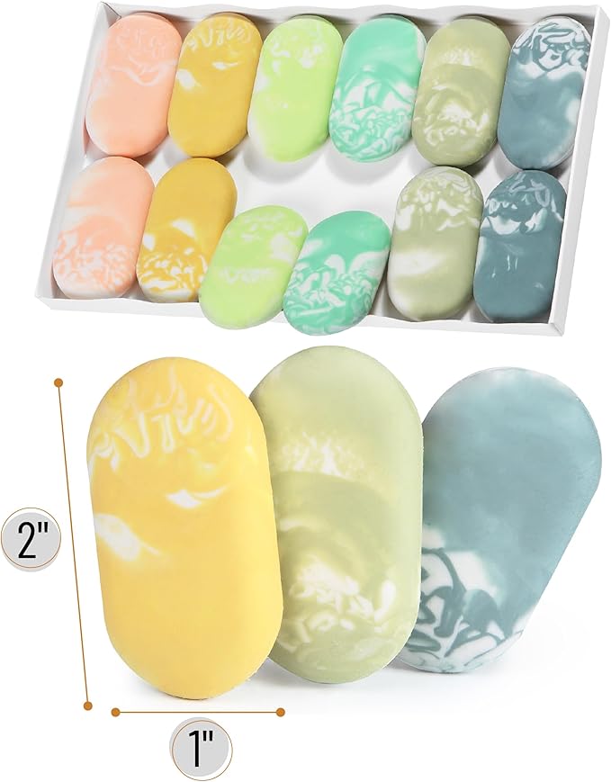 Mr. Pen- Marble Pencil Erasers, 12 Pack, 1" x 2", Soft Rubber Marble Pencil Erasers for School, Office, Art Sketching, Homework, Exams, Clean Smudge-Free Correction
