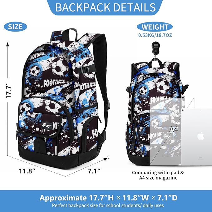 rickyh style School Backpack Travel Bag for Men & Women Lightweight College Back Pack with Laptop Compartmen