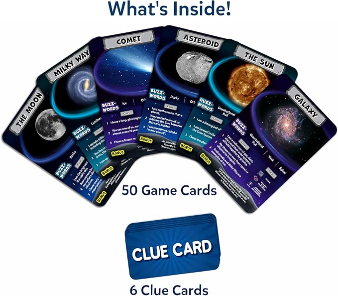 Skillmatics Guess in 10 NASA Space, Perfect for Boys, Girls, Kids & Families Who Love Card Games, Educational Toys, Travel Games, Gifts for Ages 8, 9, 10 and Up