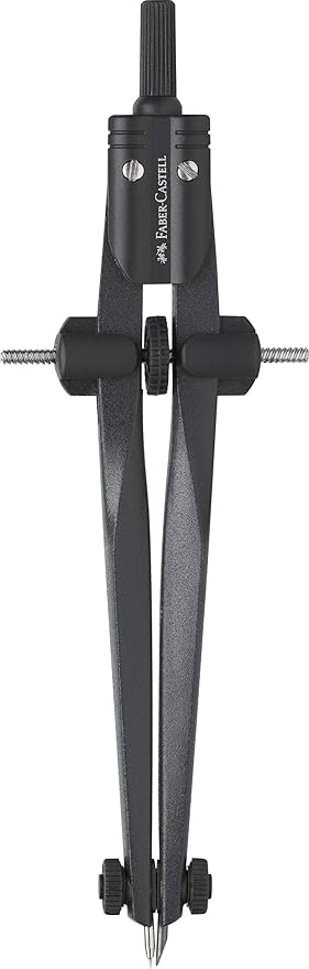 Faber-Castell Stream Quick-Set Compass - Black Stone, 174530