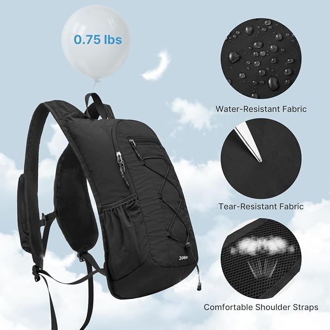 G4Free 20L Lightweight Packable Hiking Backpack for Women Men | Small Water Resistant Foldable Daypack with Phone Pocket for Travel Camping Outdoor