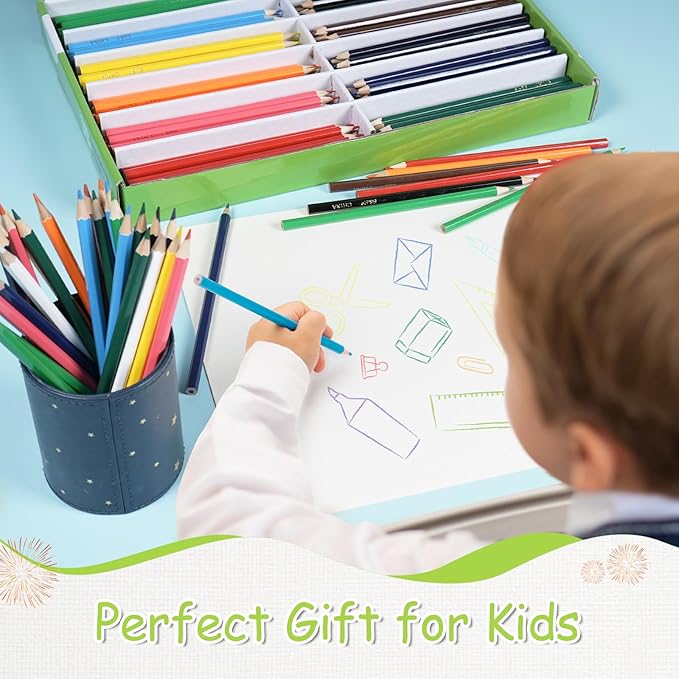 S & E TEACHER'S EDITION Colored Pencils 360Pcs,Coloring Pencils Set Drawing Pencils for Sketch, Woodcase Lead Pencils, Wooden Colored Pencils, Back to school