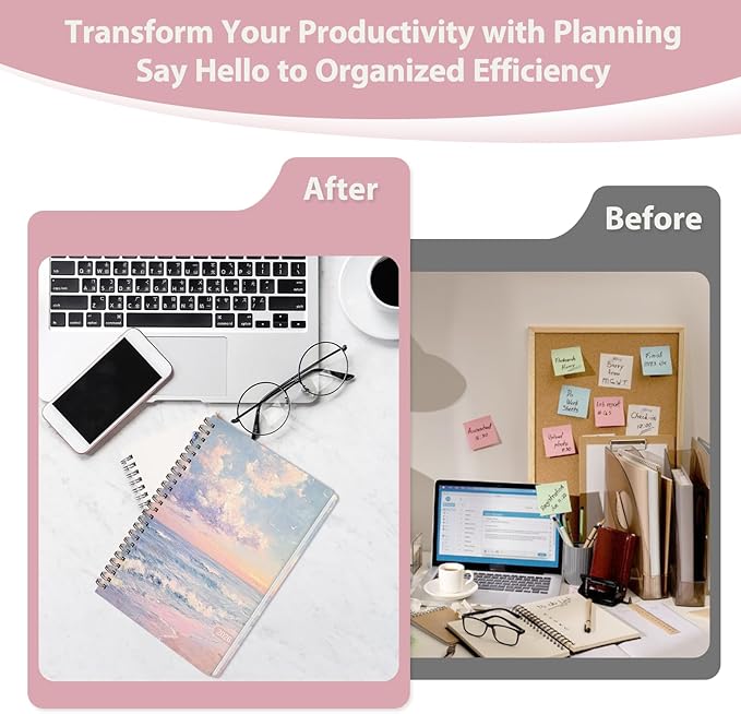 2026 Planner, Weekly and Monthly Calendar Academic Planner, Jan 2026 - Dec 2026, Planning Agenda Book for Desk Accessories and School Supplies - Letter Size(8.5'' x 11'')