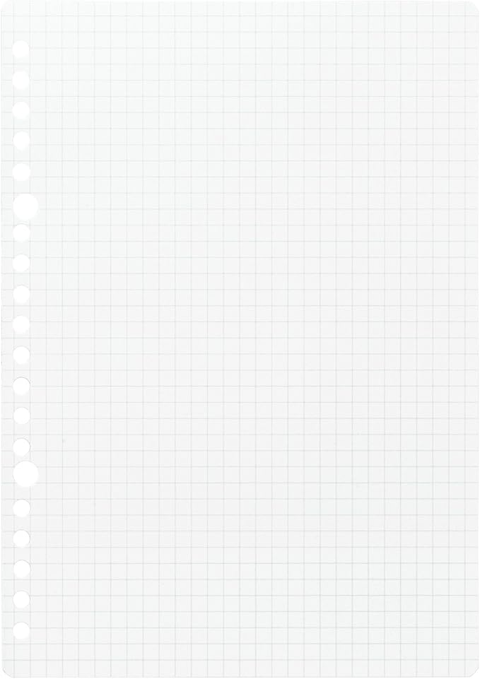 Maruman L1307H Loose Leaf A5 Square 0.2 inch (5 mm), 100 Sheets Set of 5