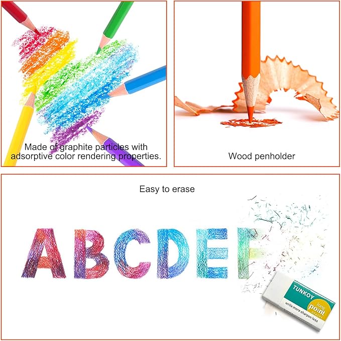 12-Color Colored Pencils Professional Coloring Pencils for Adults Art Color Drawing