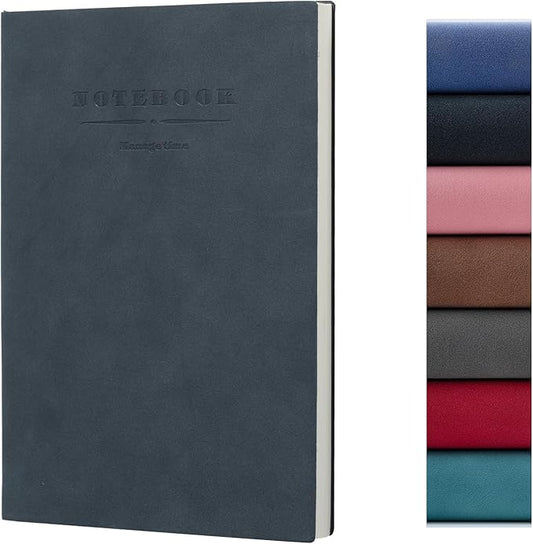 360 Pages B5 Journaling Notebooks, 100 Gsm Paper Thick Lined Journal Notebook for Women Men, Journals for Writing Soft Cover College Supplies for for Work Note Taking, Perfect for Office School, Black