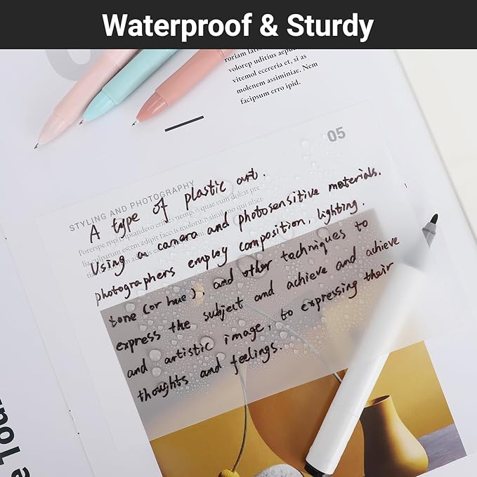 EUSOAR Transparent Sticky Notes, 100 Sheets 7x5 Inch Waterproof See Through Sticky Notes Message Reminder Clear, Translucent Book Markers Bible Page Flags Stickers Note Pads for Nursing Annotation