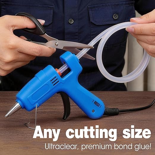 20 Pack Mini Hot Glue Stick Rolls, Each 1.65 FT Long x 0.27" Diameter Glue Sticks for Glue Gun, Perfect Fit for Mini Glue Guns, Widely Used in Wood, Metal, Glass, Plastic, Floral, Fabric, and More