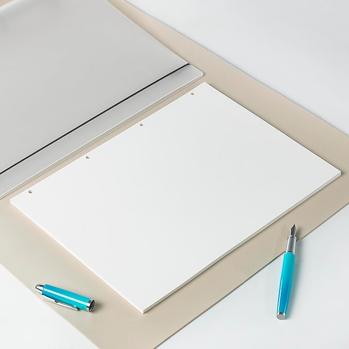 A4 Blank Loose Leaf Refill Paper 290x210mm - 135 Sheets 100GSM Notepaper - 4-Hole Punch for A4 4-Ring Binders - Thick, Premium Quality for Note Taking, Journaling & Office Use