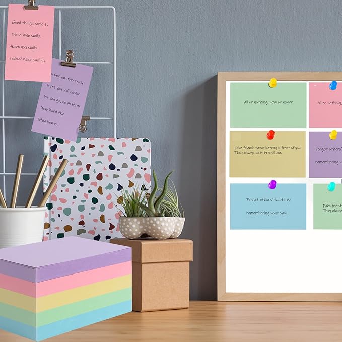 Index Cards 4x6 Inch,300Pack Pastel Color Index Flashcards for studying,Colored Heavy Card Stock Note Cards Study Cards Photo Paper,Recipe Cards,Postcards