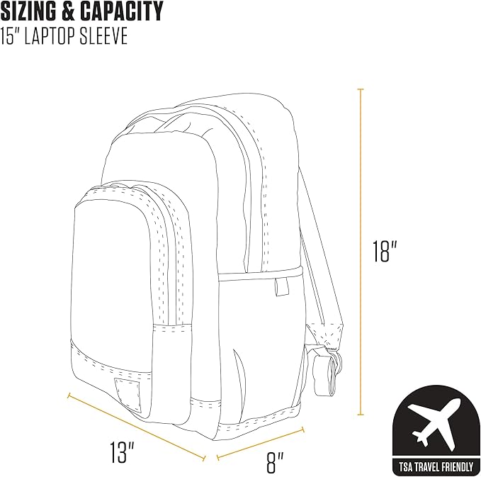Carhartt 25L Classic Laptop Backpack, Durable Water-Resistant Pack W/ 17" Laptop Sleeve and Multiple Organizational Compartments, Blind Duck Camo