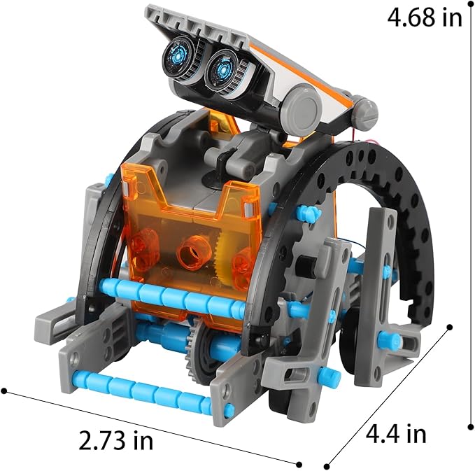 Lucky Doug Solar Power Robot Building Kits Toys for Boys Girls Ages 8-13, STEM Kit Gifts for Kids 8 9 10 11 12 13 Years, DIY Educational Science Building Robotic Set Gifts for Teenagers