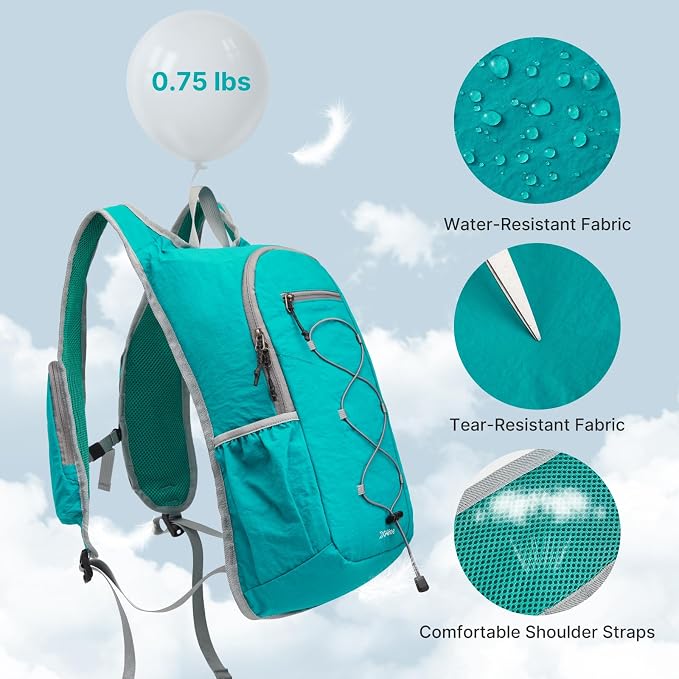 G4Free 20L Lightweight Packable Hiking Backpack for Women Men | Small Water Resistant Foldable Daypack with Phone Pocket for Travel Camping Outdoor