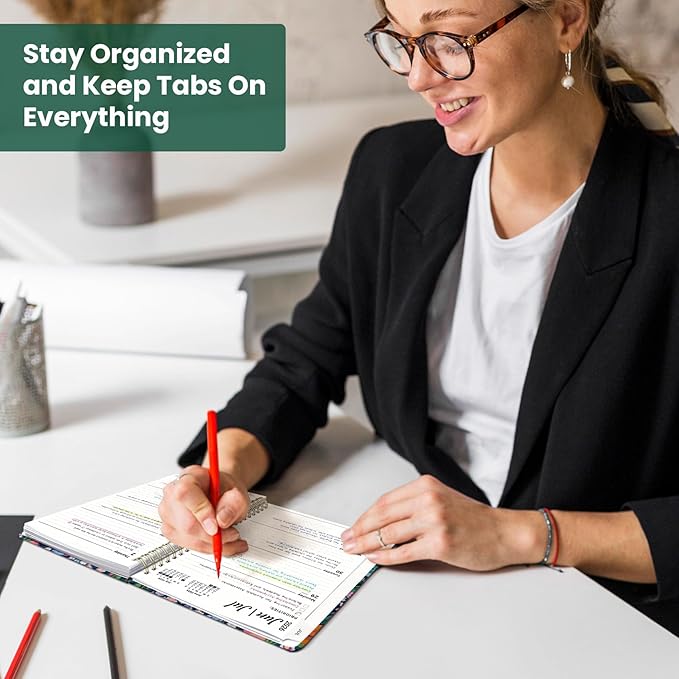 Planner 2026-2027, Monthly and Weekly Academic Planner July 2026 - June 2027, Hardcover Student Teacher Planning Agenda Calendar Book with Tabs, Perfect for Office School Supplies, A5 (6.3" x 8.5") - Enchanted Meadow