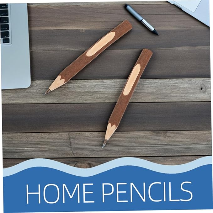 Wood Ballpoint Pens 13cm Tree Bark Natural Biodegradable Writing Pens 10pcs Convenient for Office and School Supplies