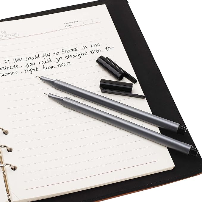 Mr. Pen- Black Fineliner Pens, 12 Pack, Fine Point, Smooth Bible Journaling Pens for Note-Taking, Sketching, Planning, Art Projects, Small Detailing, Fine-Ink Drawings, School Supplies