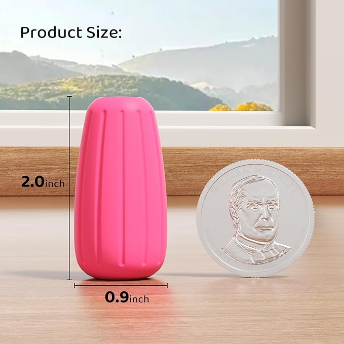 ELETIUO 4-Pack Silicone Egg Pencil Grips, Ergonomic Handwriting Aid for Kids & Adults, Colorful Cushioned Grips Improve Control for Righties & Lefties, Preschool Learning & Teacher Office Supplies