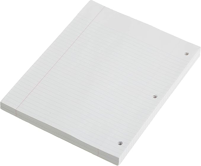 Mead Loose Leaf Paper, 3 Pack, Notebook Paper, College Ruled Filler Paper, Standard, 8 x 10.5, 200 Sheets per Pack (73185)