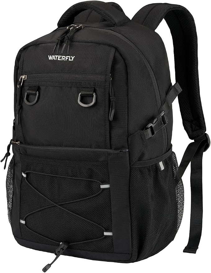 WATERFLY Travel Hiking Casual Backpack: 22L Lightweight Everyday Outdoor City Daypack College Bookbag for Women Men