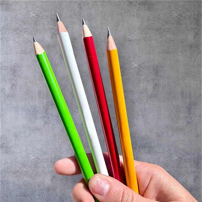 RevMark Jumbo Round Pencil 24-Pack with Black Lead, USA Made. Quality Cedar Wood for Carpenters, Construction Workers, Woodworkers, Framers, DIY, Students, Teachers (Yellow)
