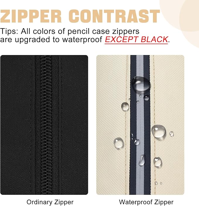 Fmeida Pencil Case Aesthetic Pencil Bag Big Capacity Pencil Pouch Portable Pen Case Office Stationery Makeup Bag Desk Organizer for College Adults Women Men