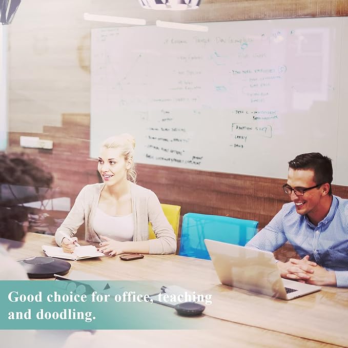 Large Vertical Whiteboard Sticker: 47" x 60" Magnet Receptive Dry Erase Wall Decal | No Ghosting Idea Canvas for Designers & Creatives | Peel & Stick Poster Board