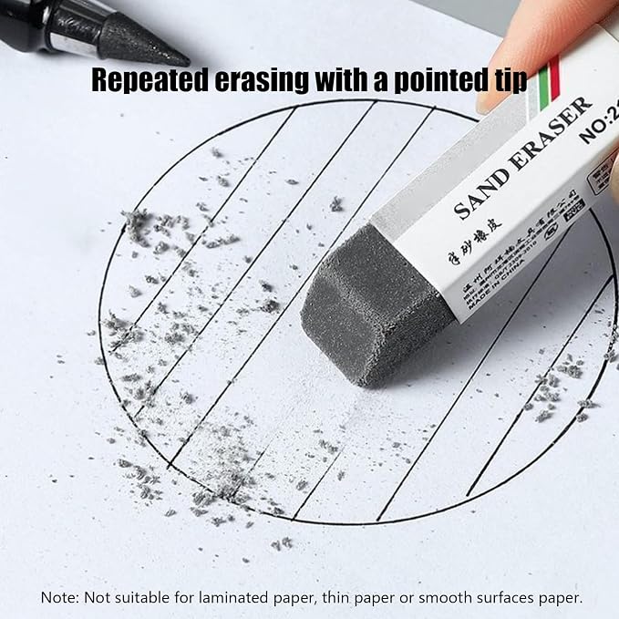 Sand Eraser 3 Pieces Reusable Ink Markings Eraser