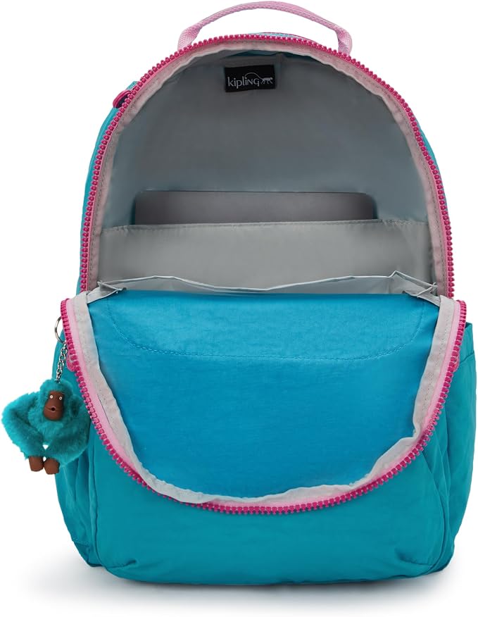 Kipling Women's Seoul 15" Laptop Backpack, Durable, Roomy with Padded Shoulder Straps, Built-In Protective Sleeve