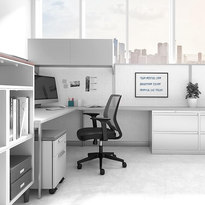TRU RED Melamine Whiteboard | Dry Erase Board for Wall, White Board with Black Frame, for School, Home and Office, 2 ft x 1.5 ft