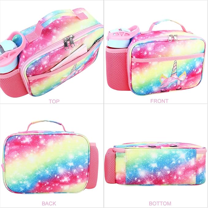 RHCPFOVR Kids Lunch Bag - Insulated Lunch Box for Boys Girls,Washable Lunch Bag and Reusable Toddler Leak-proof Lunchbox for School and Daycare