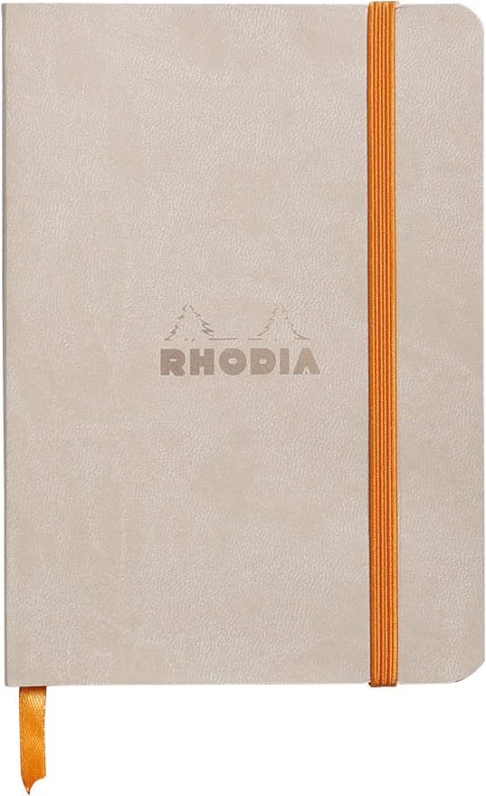 Rhodia Rhodiarama SoftCover Notebook - 72 Lined Sheets - 4 x 5 1/2 - Beige Cover