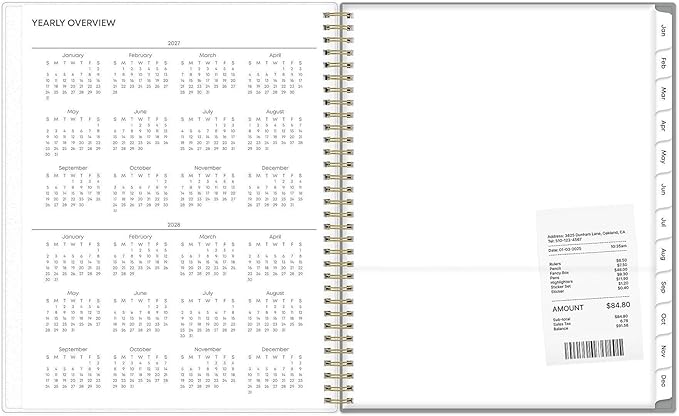 Blue Sky 2027 Weekly and Monthly Planner Calendar, January 2027 - December 2027, 8.5" x 11", Flexible Cover, Laminated Tabs, Durable Twin Wire Binding, Storage Pocket, Sophie