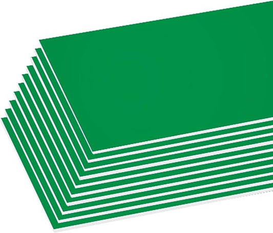 BAZIC Products Foam Board 20" X 30" Green, Colored Foam Boards 3/16 Inch Thickness, 4 Count, Presentation Signboards School Craft Project Framing Display