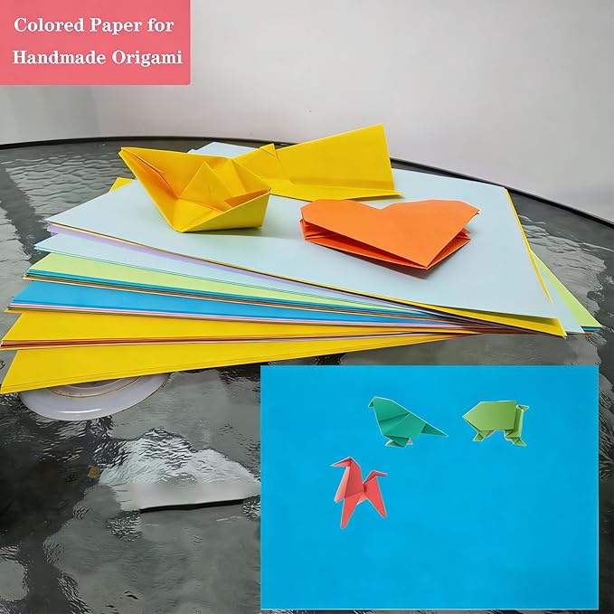 Colored Copy Paper 8.5 x 11 Printer Paper, 90 Sheets Colorful Paper Letter Size, Brightness Rainbow Lightweight Color Construction Paper for Arts Crafts DIY Origami School Office Supplies