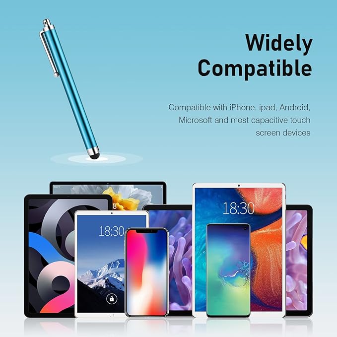 Stylus Pens for Touch Screens, Abiarst High Precision Universal Stylus for iPad iPhone Tablets Samsung Galaxy All Capacitive Touch Screens (30-Pack)