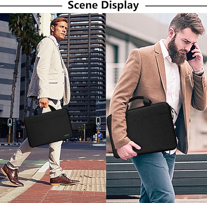 Hseok Laptop Sleeve 13-14 Inch Case Briefcase Compatible with MacBook Neo Pro 14 M5/M4/M3/M2/M1, All Models 13.3 Mac Air/Pro, XPS 13 14, Most Popular 13"-14" Notebooks,B04K01