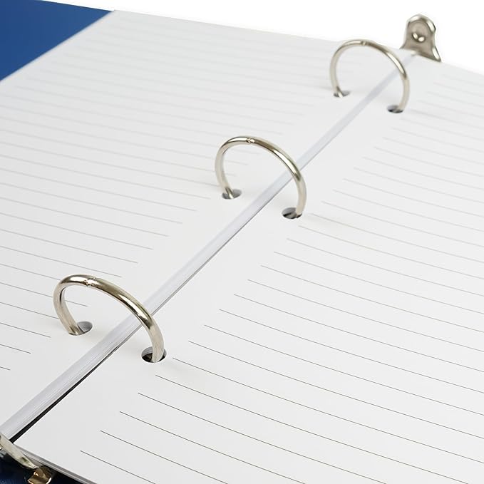 Half Letter Lined Paper, 3-Hole Punched, 500 Sheets/1,000 Pages, 100 GSM, Printer Paper Binder Refill, 5.5 in. x 8.5 in., fits in Half Letter 3-Ring Binders, Binder Refill Line Inserts (500-Sheet)