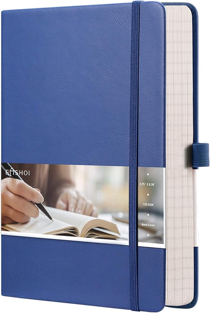 EMSHOI Graph Grid Journal Notebook, 256 Pages, A5 Size (5.7'' x 8.3'')