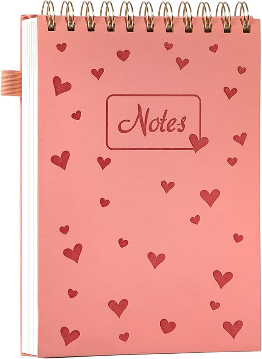 A5 Top Spiral Notebook,240 Pages Steno Pads College Ruled Journal Note Pad
