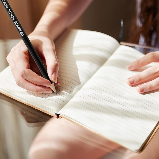 PATIKIL 24Pcs 3H Drawing Pencils for Sketching, Hexagonal Pre-sharpened Sketch Pencils for Drawing Writing Art Sketching Artists Beginners, Red/Black