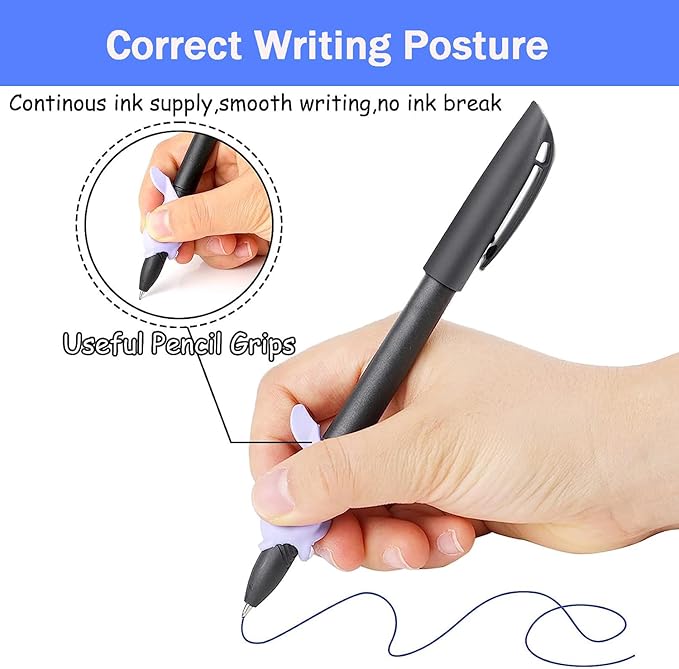 AALGO 30Pcs Magic Pens & Refills for Magic Grooved Writing Practice Workbooks,Disappearing Ink Pen for Handwriting Book,Magic Groove Pen for Cursive Handwriting Workbook or Tracing Books 3-5