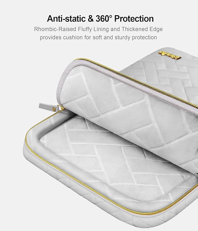 Lacdo 360° Protective Laptop Sleeve Case for 16 inch MacBook Pro M5 Pro/Max A3428 A3429 (2026), M4/M3/M2/M1 A3403 A3186 A2991 A2780 A2485 A2141, 15 inch Surface Laptop 7 Computer Bag, Space Gray