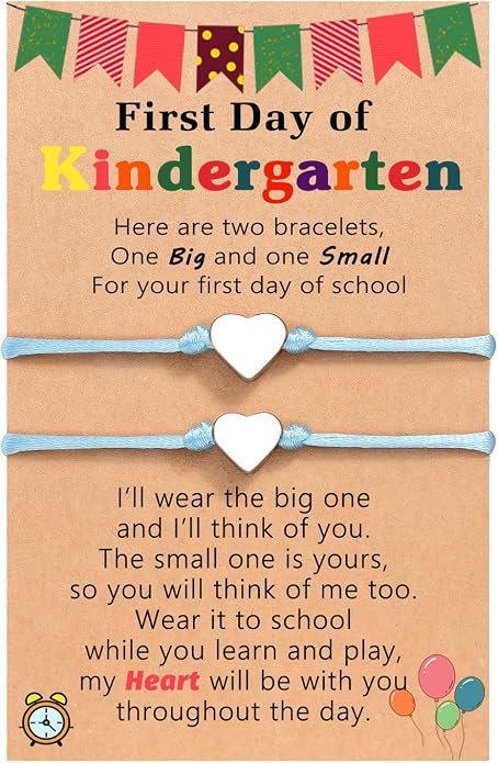 UNGENT THEM Big & Small Heart Bracelets Back to School Gifts for Girls