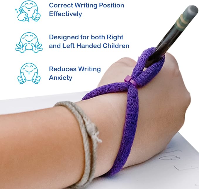 The Original OT Invented & Patented HandiWriter, Hand Made in the USA, Handwriting Aid for a Proper Tripod Grip, Finger Position & Better Penmanship. Great for All Kids Kindergarten Age & Up (8 Pack)